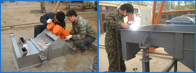 直線振動(dòng)篩生產(chǎn)現(xiàn)場(chǎng) 直線振動(dòng)篩生產(chǎn)現(xiàn)場(chǎng)